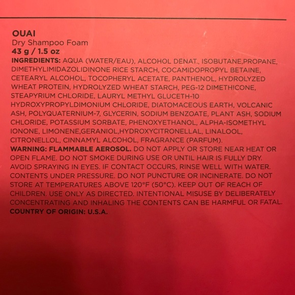 OUAI Dry Shampoo (Foam) - Picture 2 of 2